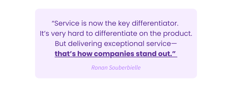 service is key diffentiator