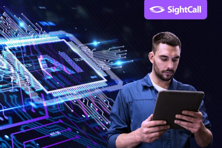 technician with tablet